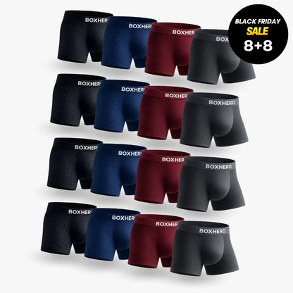 16-PACK BOXHERO BAMBOO FIBRE BOXER SHORTS  1.0